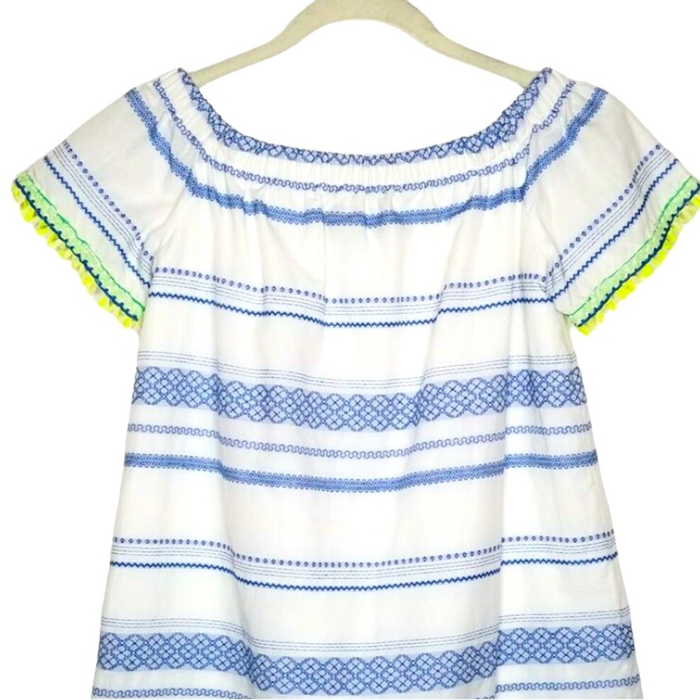 Buckley K embroidered off the shoulder blouse size M